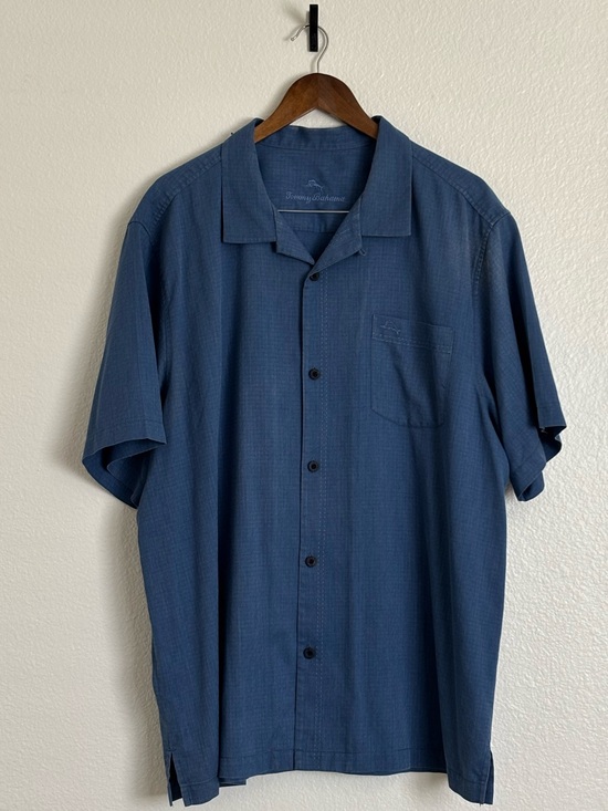 Tommy Bahama Other - Tommy Bahama Slate Blue Polo with Embroidered Logo